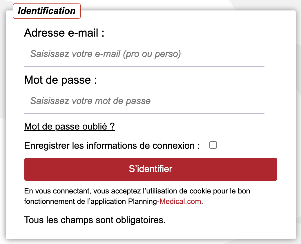 Bouton &laquo;&nbsp;se connecter&nbsp;&raquo;